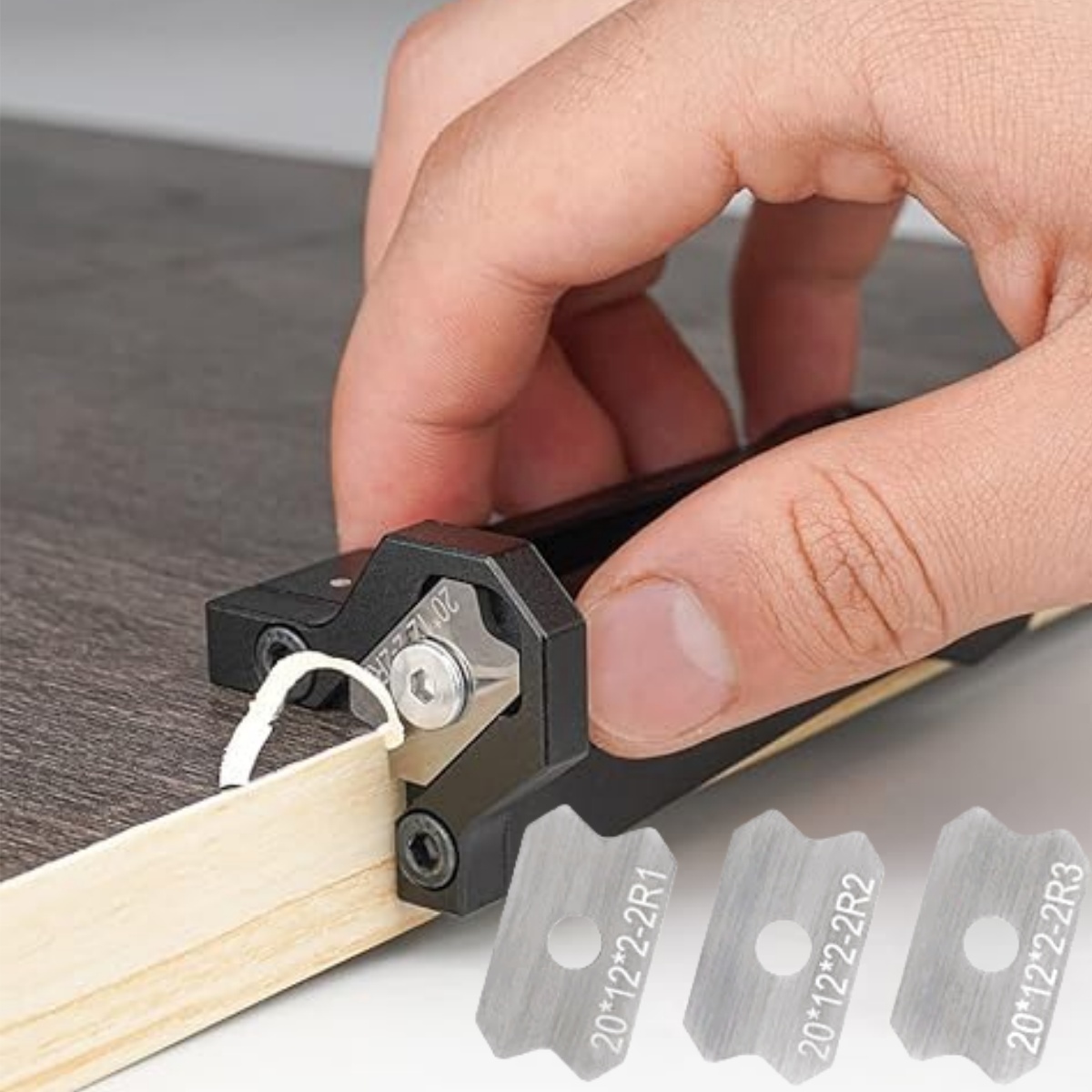 Woodworking Man - 木工用ベニヤエッジトリマー、エッジバンディングツール、木工用面取り手動かんな、木工用バリ取りかんな