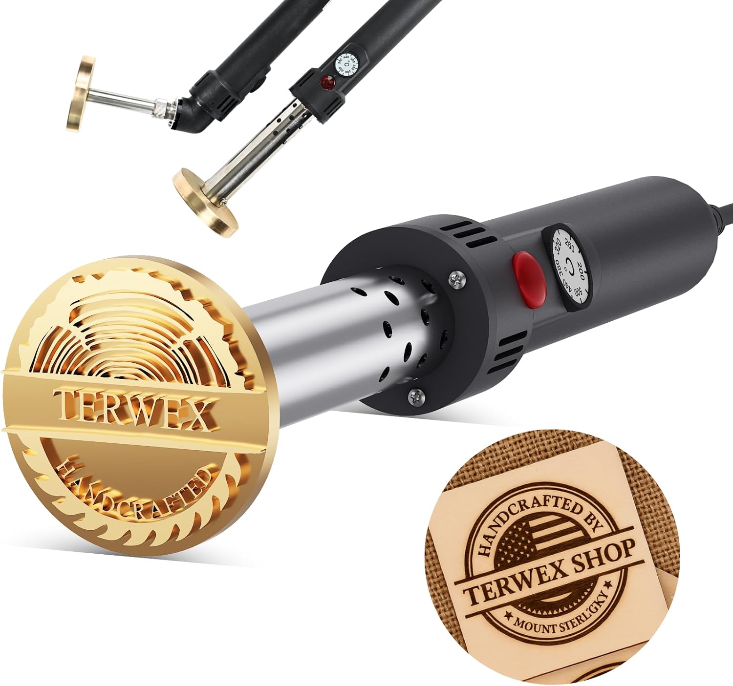 Woodworking Logo - カスタム電気式焼き印、木材用、パーソナライズメタルスタンプ、ロゴ焼き印、革、木工ツール、DIYギフト