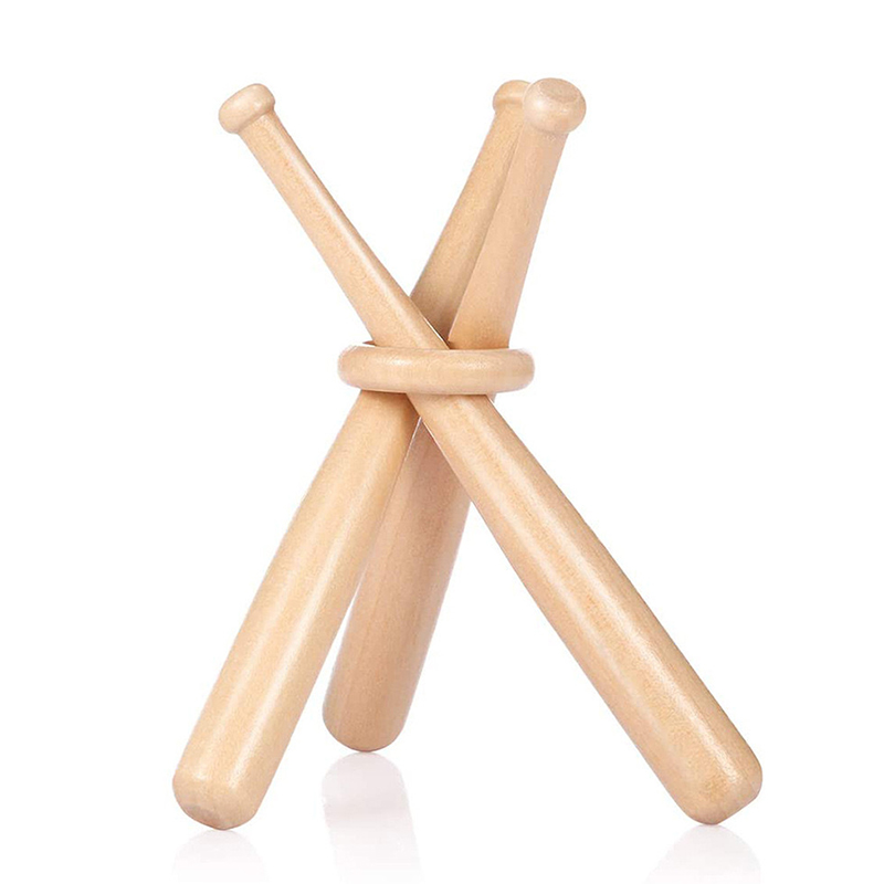 Woodworking Logo - C 1個入り 新品 ミニチュア木製丸棒 木製リング付き ロゴ入り野球バットとしても使用可能