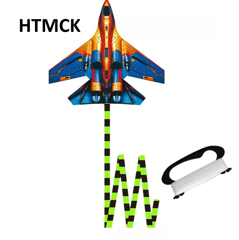 HTMCK戦闘機型凧45cm大型飛行機凧、100mラインハン - Router Plane Hand のレビューと価格