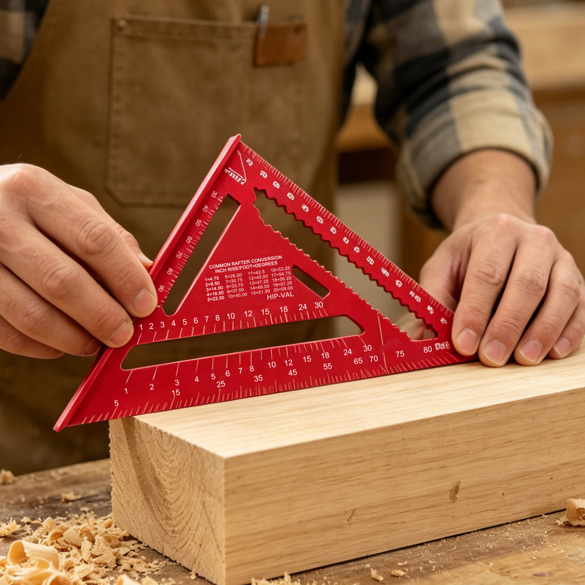 アルミ合金スピードスクエア高精度メートル三角定規木工角度測定 - Woodworking Man のレビューと価格