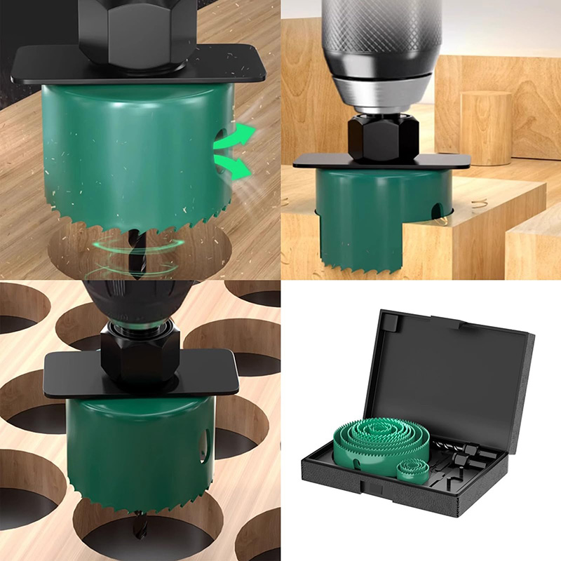 19/8/5個入り 19-127mm ホールソー切断セット  - Woodworking Man のレビューと価格