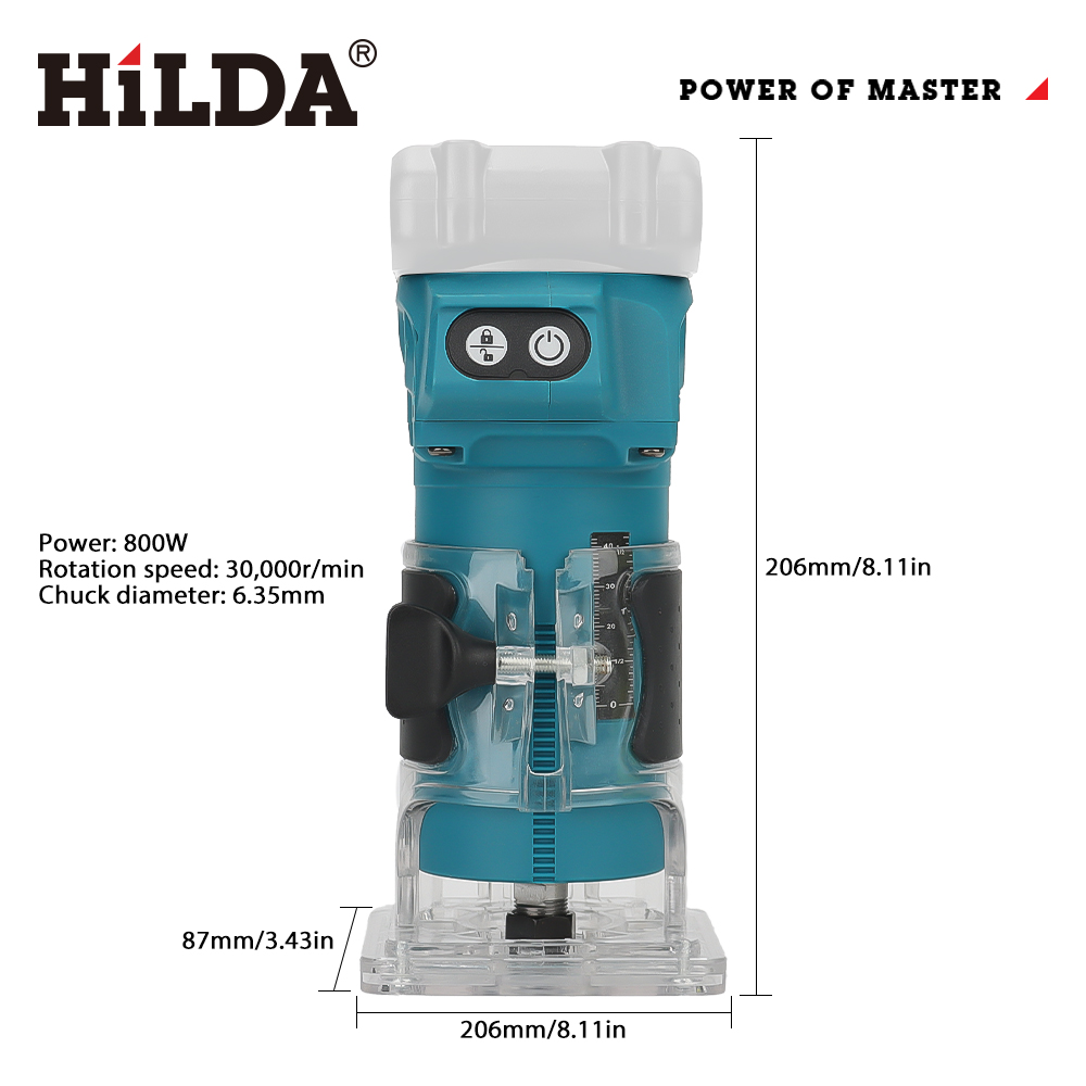 HILDA 電動トリミング木工トリミングマシン ブラシレス多 - Woodworking Asmr のレビューと価格