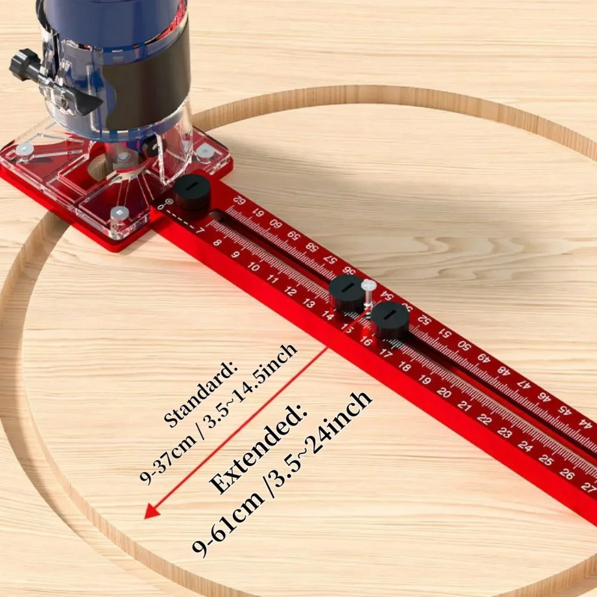 3-in-1調整可能なアルミ製ガイドジグ、円形切断とキャビネ - Woodworking Asmr のレビューと価格