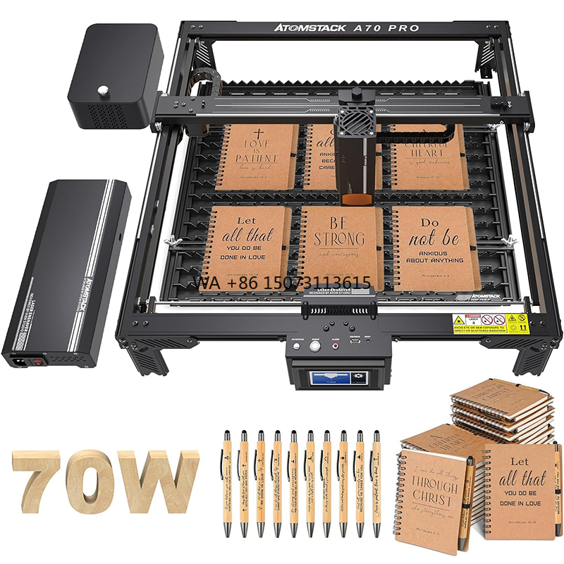 ATOMSTACK A70 X70 Pro 70Wレーザー彫 - Woodworking Logo のレビューと価格