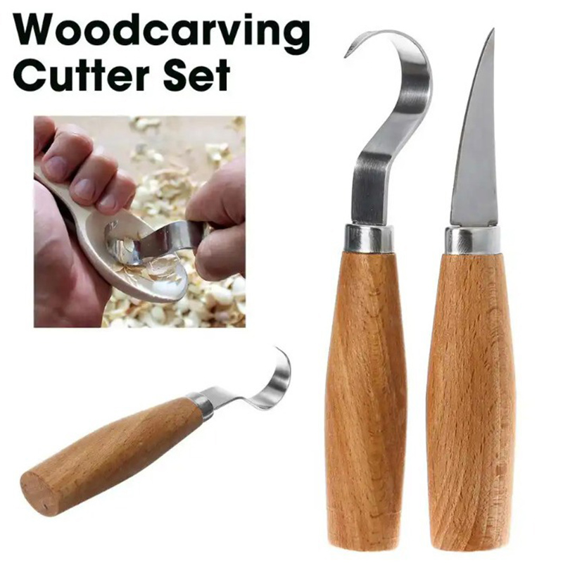 木彫りナイフ チゼルフックナイフ 彫刻ツール 人間工学に基づ - Woodworking Man のレビューと価格