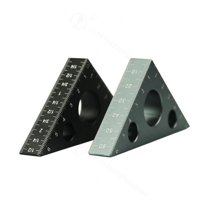 厚いアルミ製三角定規 90/45度 °   木工用直角測定ゲ - Woodworking Workshop Layout のレビューと価格