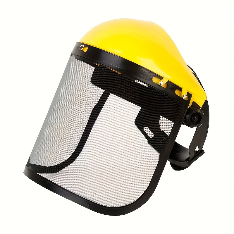 林業用安全ヘルメット、メッシュフェイスシールド付き、刈払機、 - Woodworking Face Shield のレビューと価格