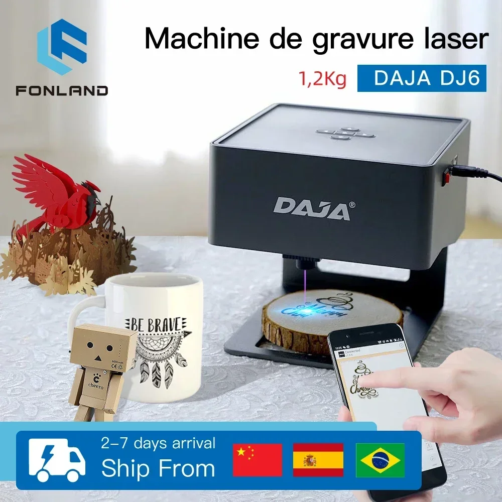 FONLAND DJ6 レーザー彫刻 CNC DIY レーザ - Woodworking Logo のレビューと価格