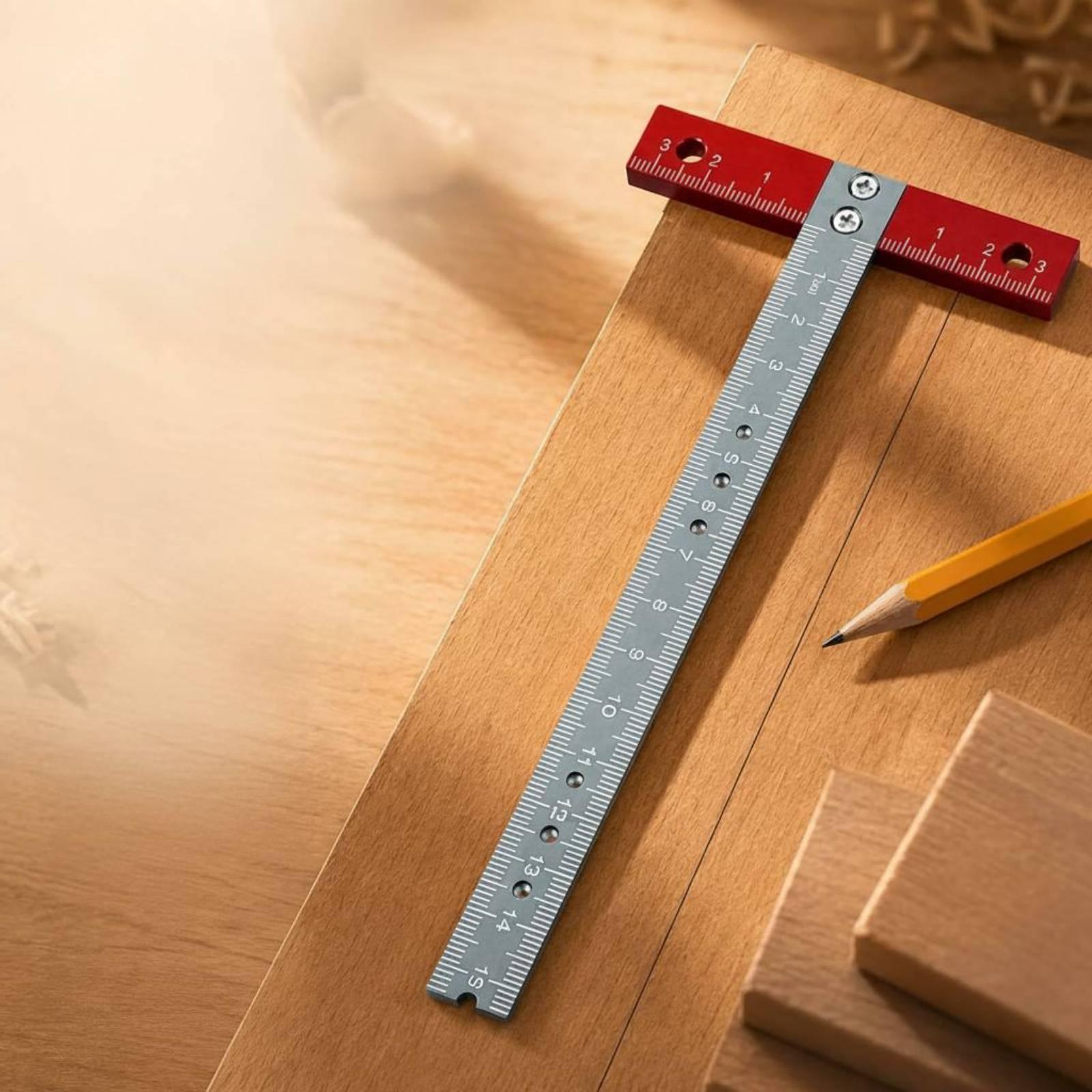 T型定規 正確なマーキング アルミニウム製T型精密レイアウト - Woodworking Workshop Layout のレビューと価格