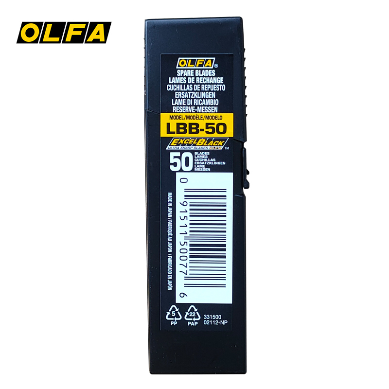 Olfaブレードブラックタイプ18mm LBB-10 LBB - Woodworking Nl のレビューと価格