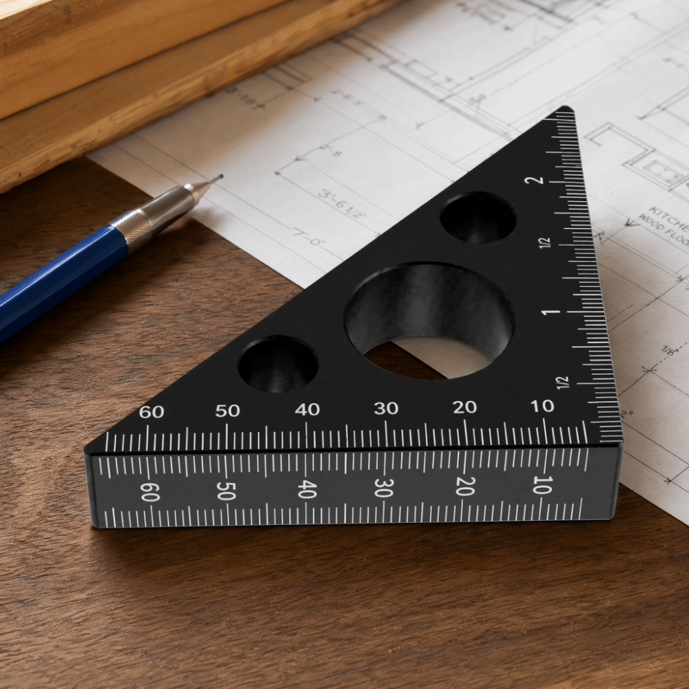 アルミ合金三角定規厚みのあるデザイン45/90度レイアウト測 - Woodworking Workshop Layout のレビューと価格
