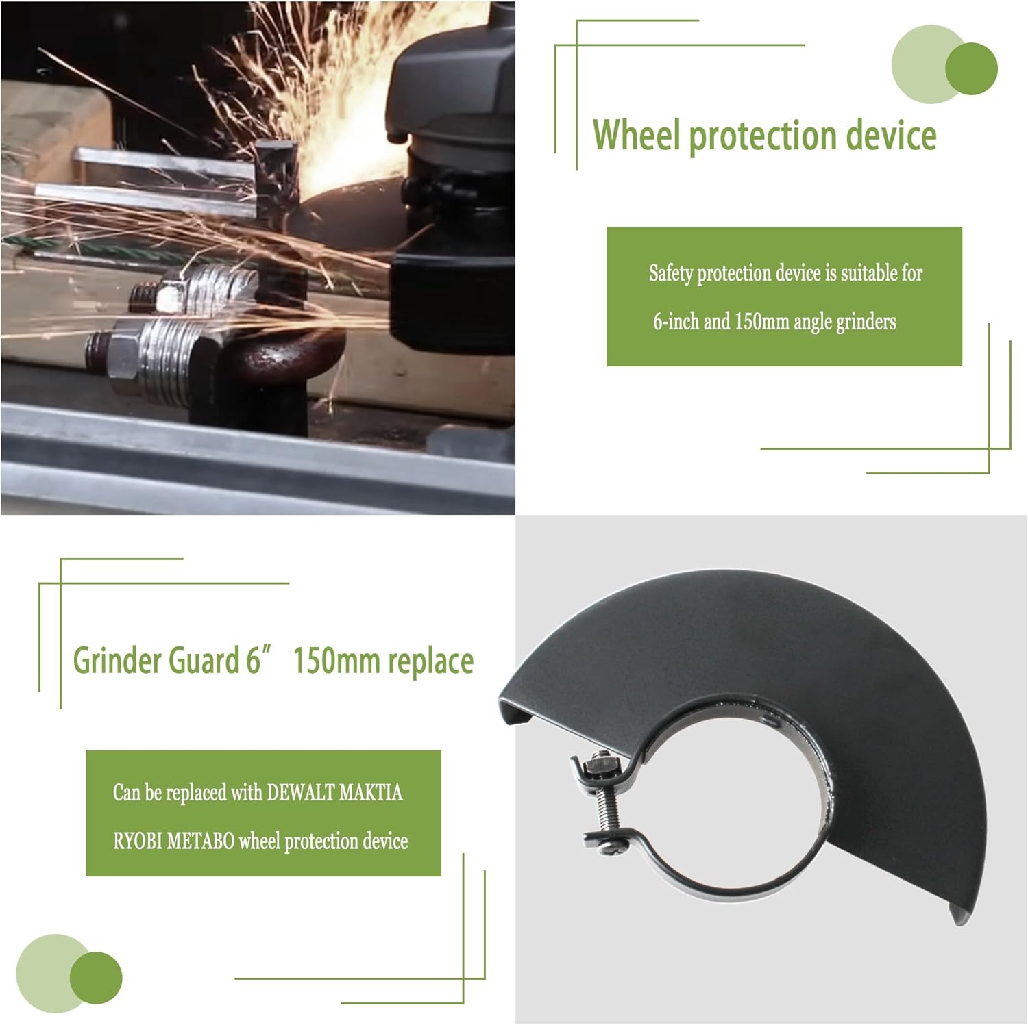 ブラックメタルアングルグラインダーガード、調整可能なアングル - Woodworking Face Shield のレビューと価格