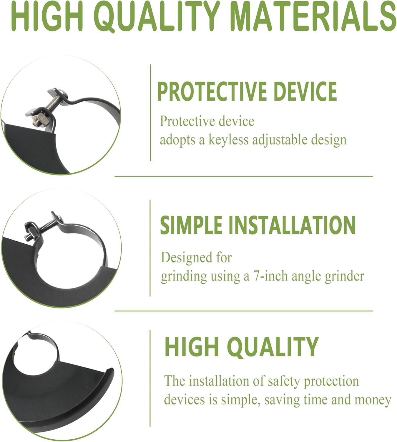ブラックメタルアングルグラインダーガード、調整可能なアングル - Woodworking Face Shield のレビューと価格