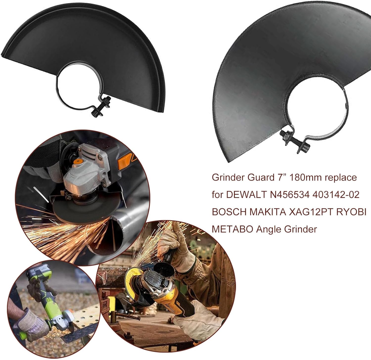 ブラックメタルアングルグラインダーガード、調整可能なアングル - Woodworking Face Shield のレビューと価格